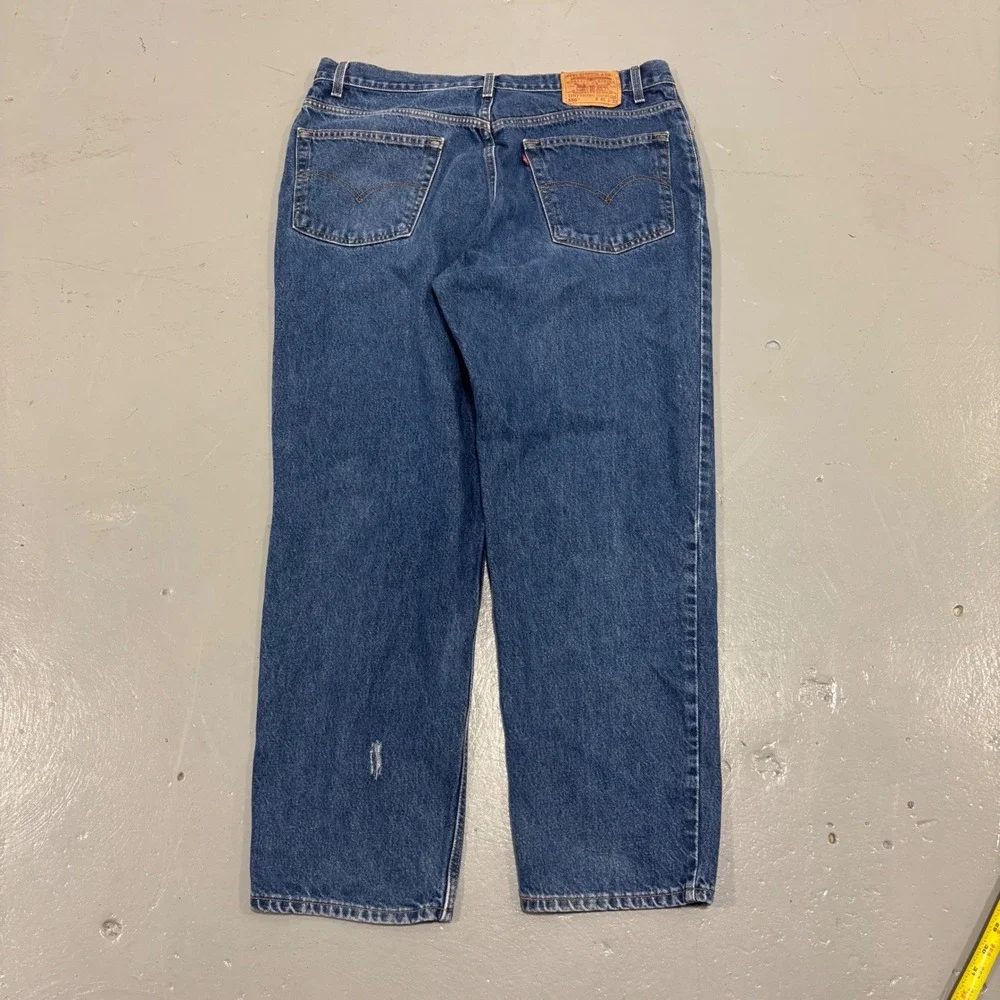 Vintage Levis 550 Relaxed Fit Jeans Mens 40x30 Medium Wash Blue Denim Tapered